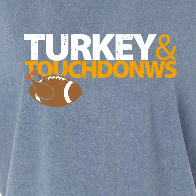 Turkey And Touchdowns Garment-Dyed Women's Muscle Tee