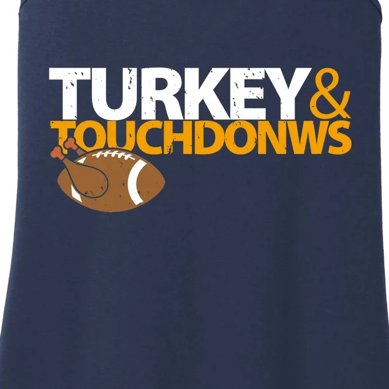 Turkey And Touchdowns Ladies Essential Tank