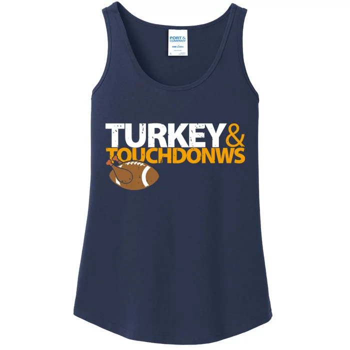 Turkey And Touchdowns Ladies Essential Tank