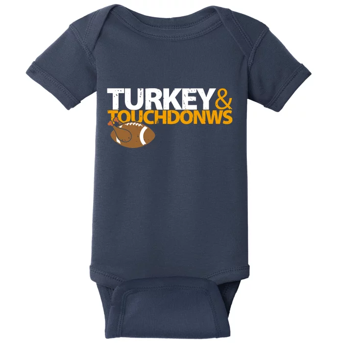 Turkey And Touchdowns Baby Bodysuit