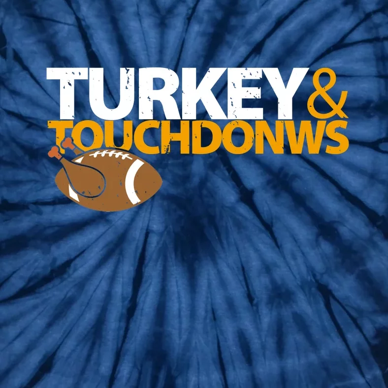 Turkey And Touchdowns Tie-Dye T-Shirt