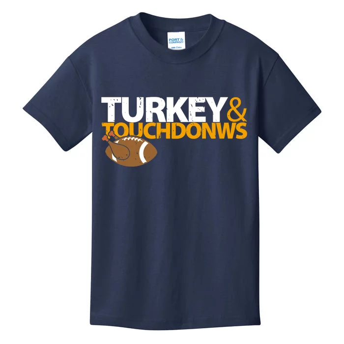 Turkey And Touchdowns Kids T-Shirt