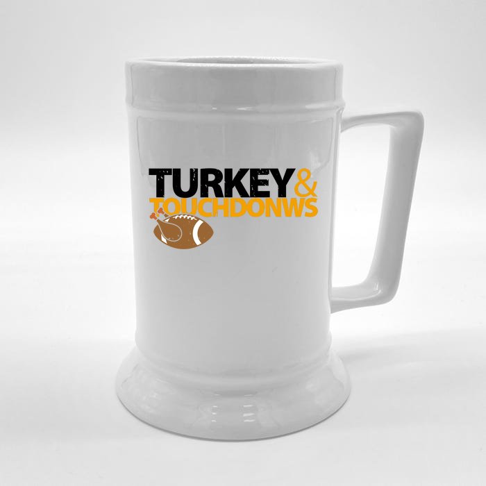 Turkey And Touchdowns Front & Back Beer Stein