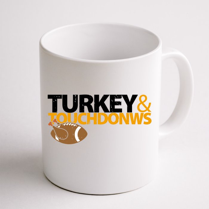 Turkey And Touchdowns Front & Back Coffee Mug