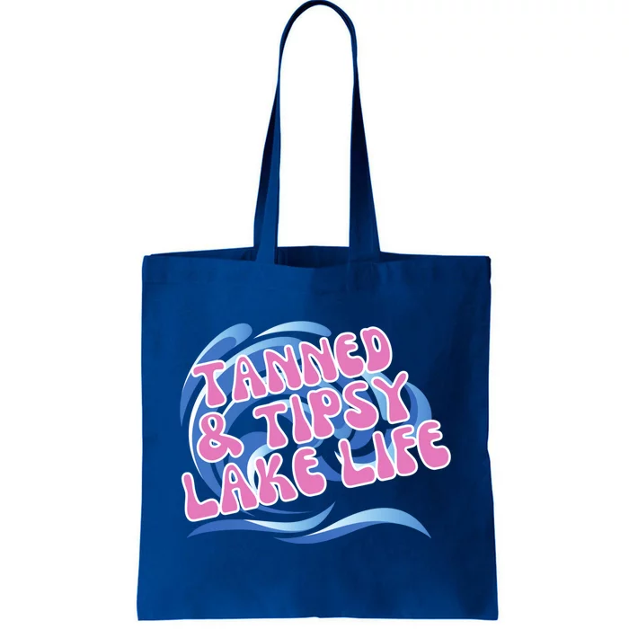 Tanned And Tipsy Lakes Summer Boating Vacation Family Gift Tote Bag