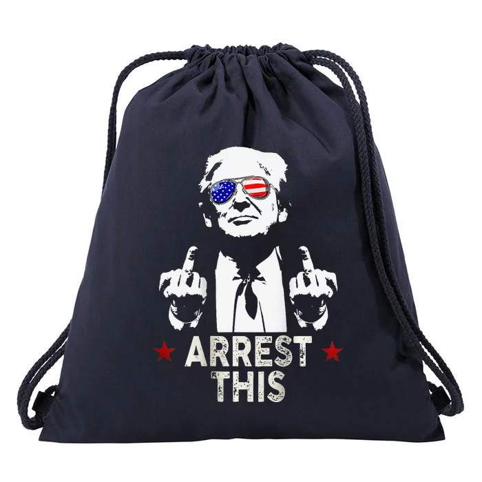 Trump Arrest This Drawstring Bag