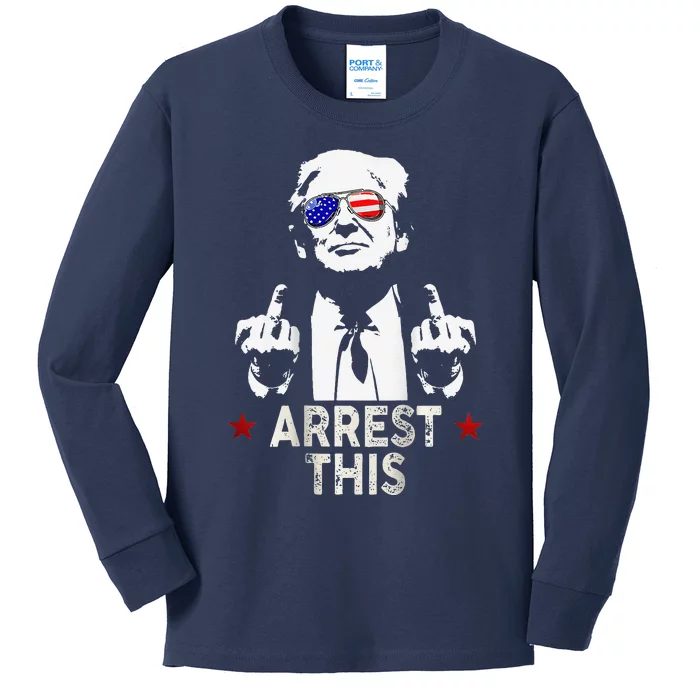 Trump Arrest This Kids Long Sleeve Shirt