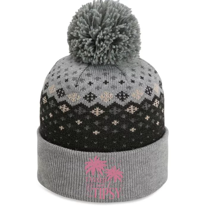 Tanned And Tipsy Beach Summer The Baniff Cuffed Pom Beanie