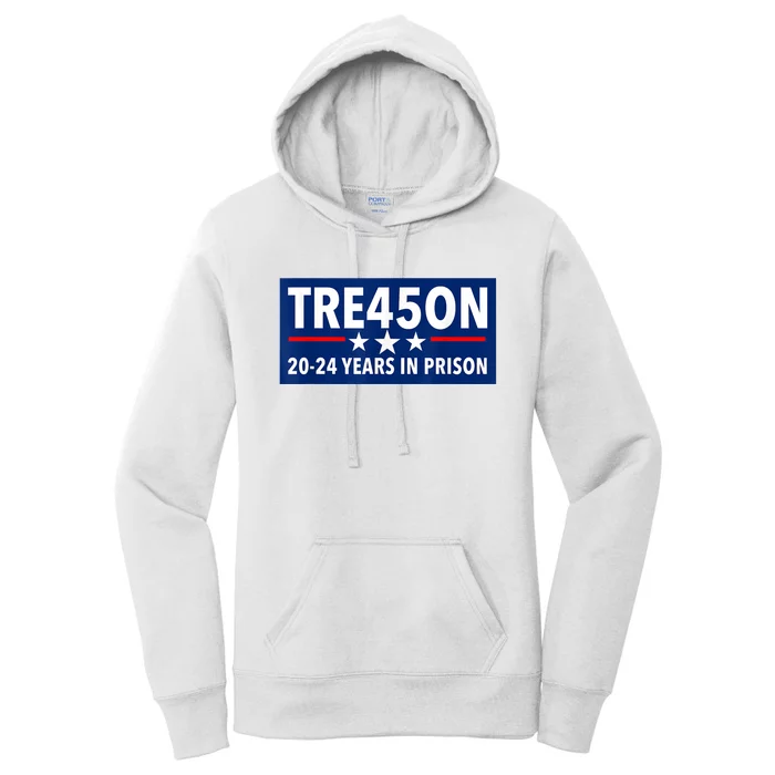 TRE45ON Anti Trump Treason 45 Women's Pullover Hoodie