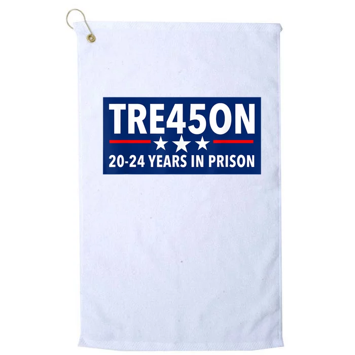 TRE45ON Anti Trump Treason 45 Platinum Collection Golf Towel