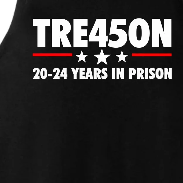 TRE45ON Anti Trump Treason 45 Ladies Tri-Blend Wicking Tank