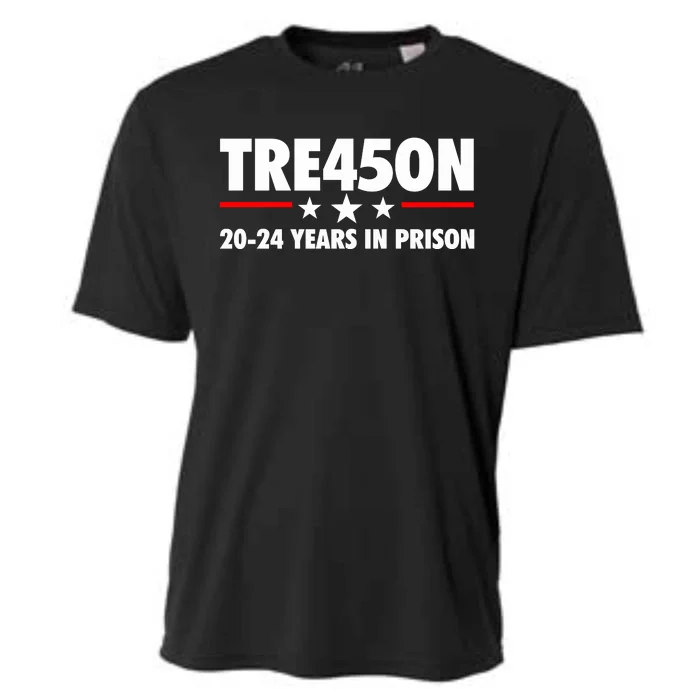 TRE45ON Anti Trump Treason 45 Cooling Performance Crew T-Shirt