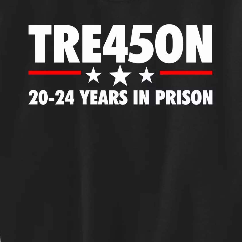 TRE45ON Anti Trump Treason 45 Kids Sweatshirt