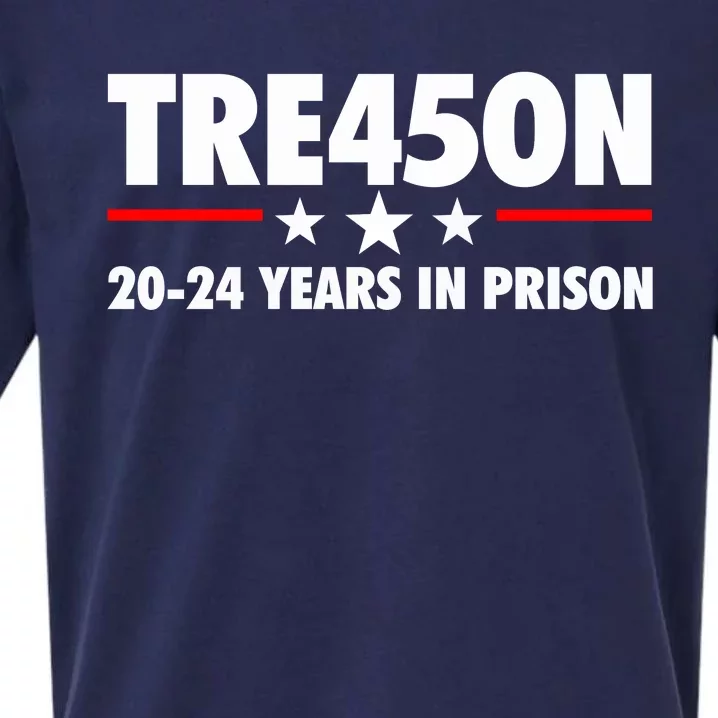 TRE45ON Anti Trump Treason 45 Sueded Cloud Jersey T-Shirt