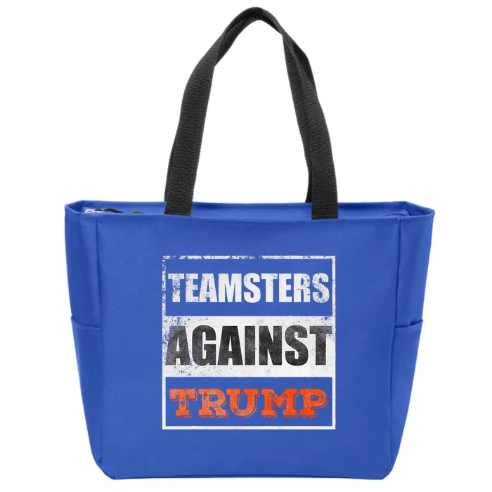 Teamsters Against Trump Zip Tote Bag