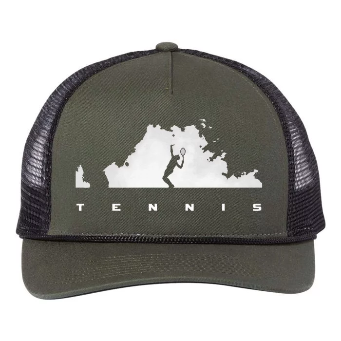 Tennis Apparel Tennis Retro Rope Trucker Hat Cap