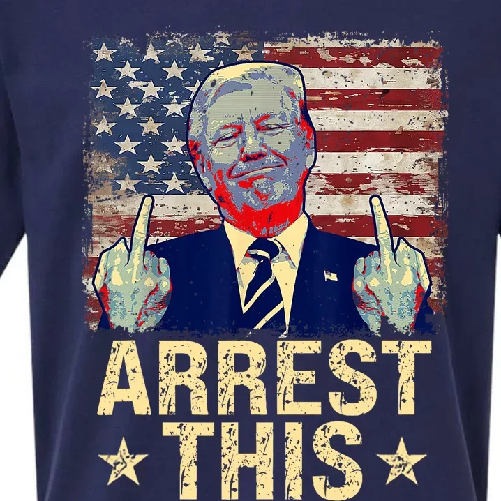 Trump Arrest This Sueded Cloud Jersey T-Shirt