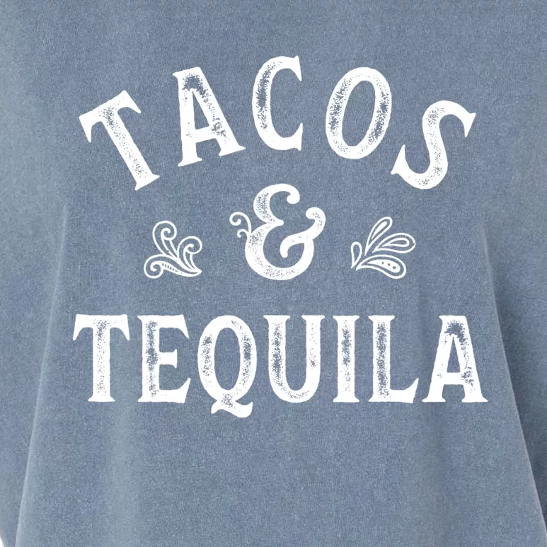 Tacos And Tequila Cinco De Mayo Mexican Drinking Garment-Dyed Women's Muscle Tee