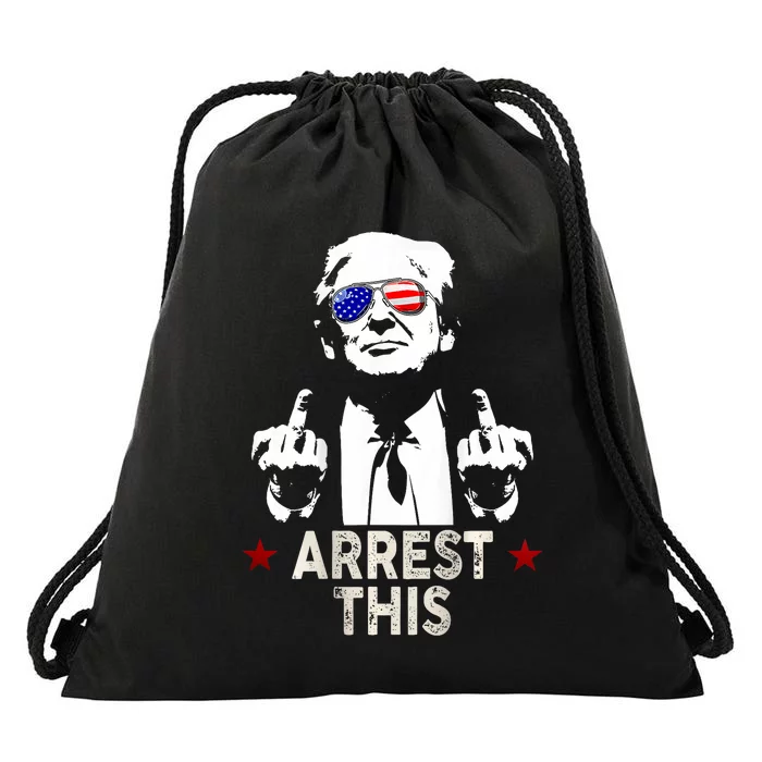 Trump Arrest This Funny Trump 2024 Drawstring Bag