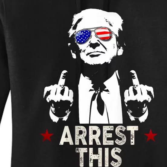 Trump Arrest This Funny Trump 2024 Women's Pullover Hoodie