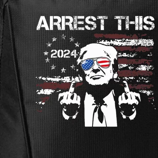 Trump Arrest This American Flag 4th Of July City Backpack