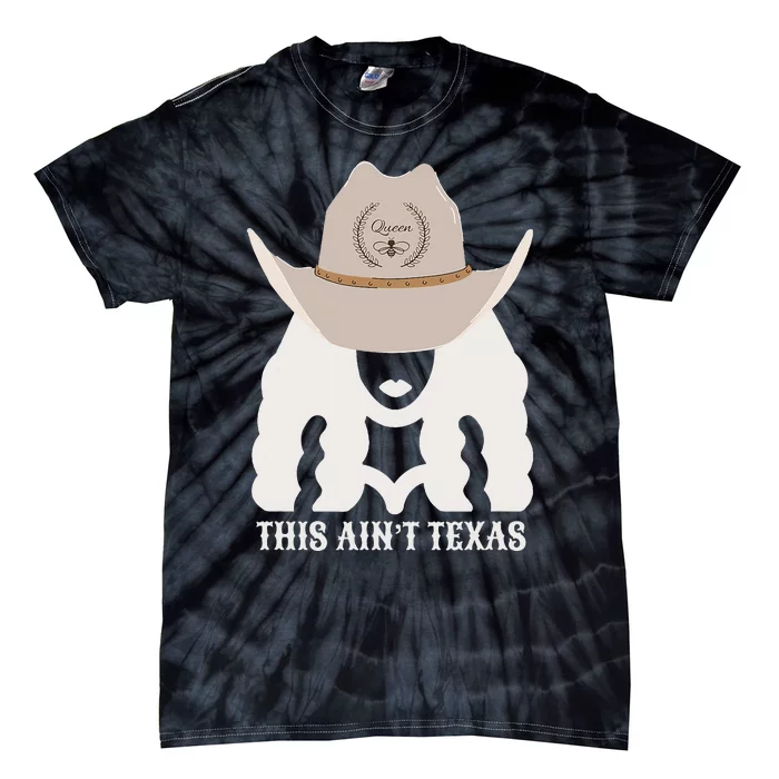 This Ain’T Texas Cowgirl Queen Bee Silhouette Texas Holdem Tie-Dye T-Shirt