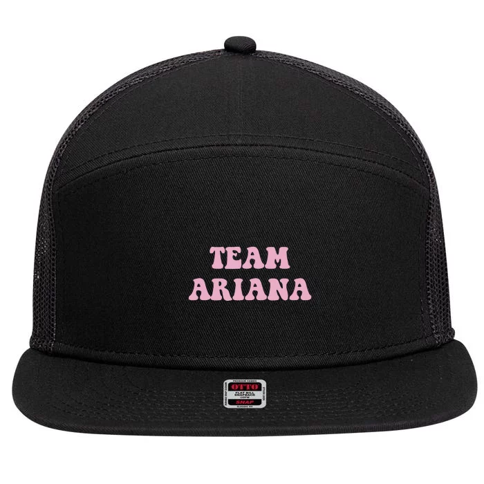 Team Ariana 7 Panel Mesh Trucker Snapback Hat