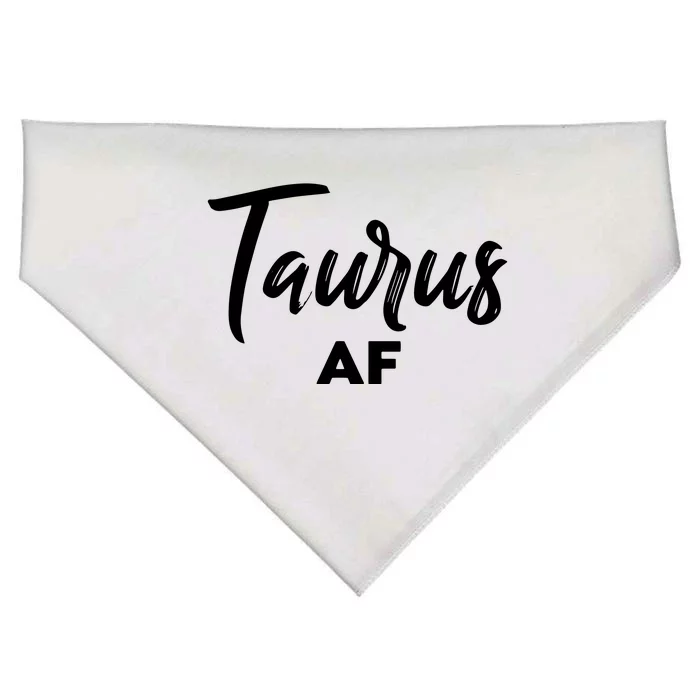 Taurus AF Taurus Astrology Zodiac Sign Taurus Birthday USA-Made Doggie Bandana