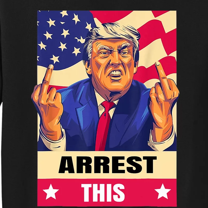 Trump Arrest This .Never Surrender. Fingers Pro Trump Sweatshirt