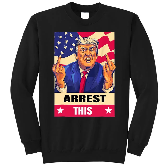 Trump Arrest This .Never Surrender. Fingers Pro Trump Sweatshirt