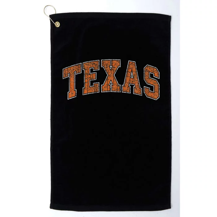 Texas Austin Text Style Souvenir Gift Platinum Collection Golf Towel