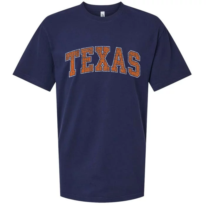 Texas Austin Text Style Souvenir Gift Sueded Cloud Jersey T-Shirt