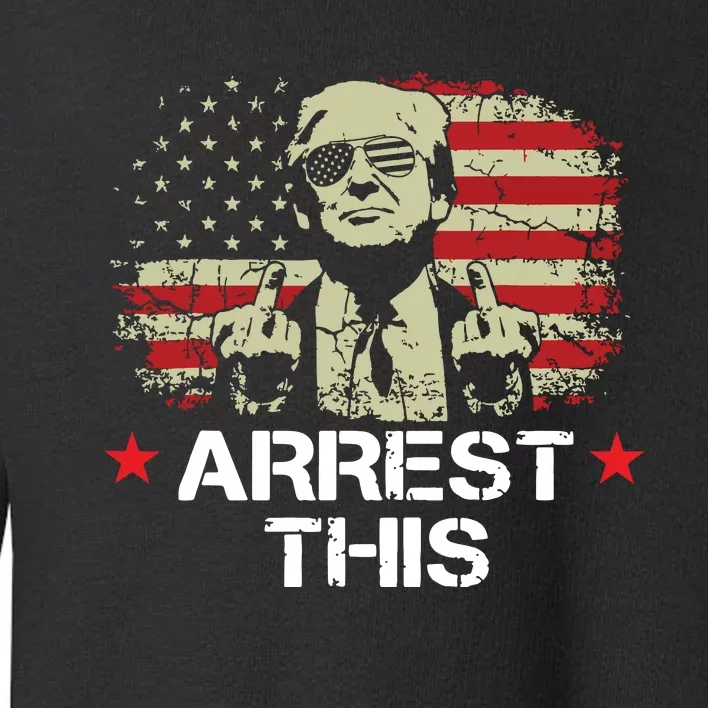 Trump Arrest This Funny Trump 2024 Convicted Felon Toddler Sweatshirt