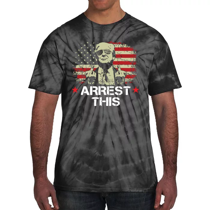 Trump Arrest This Funny Trump 2024 Convicted Felon Tie-Dye T-Shirt