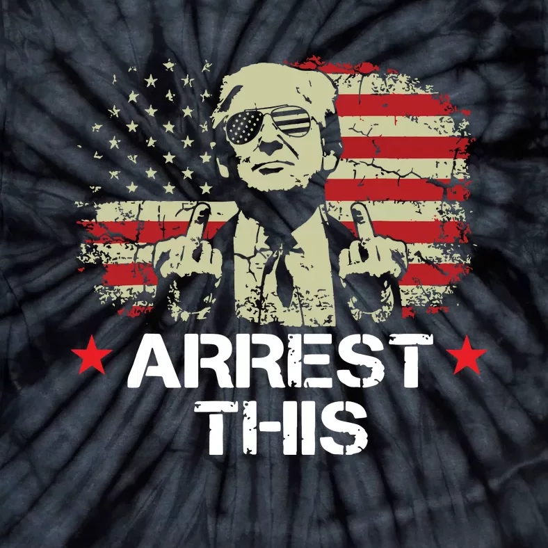 Trump Arrest This Funny Trump 2024 Convicted Felon Tie-Dye T-Shirt