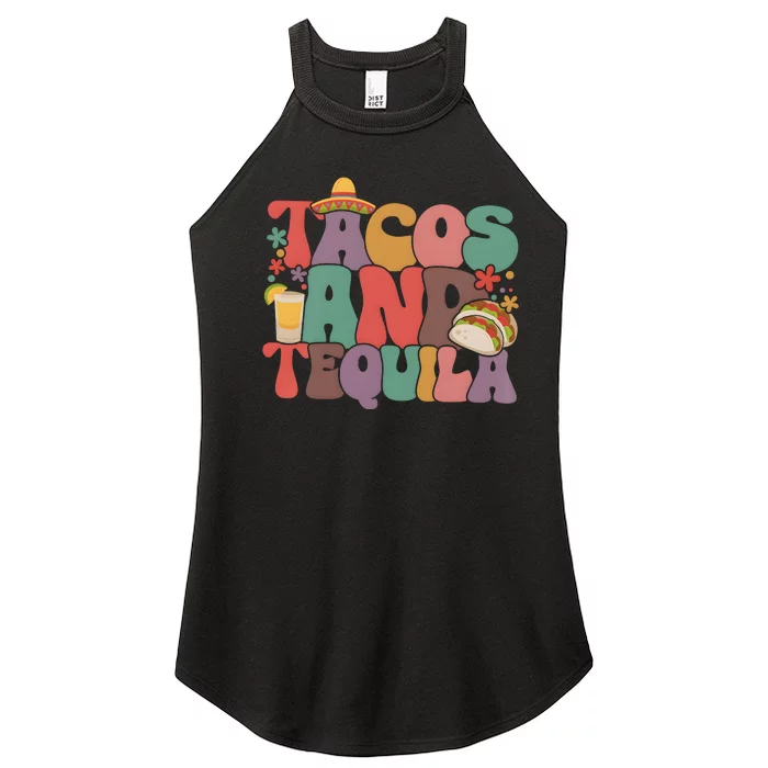 Tacos And Tequila Mexican Fiesta Women’s Perfect Tri Rocker Tank