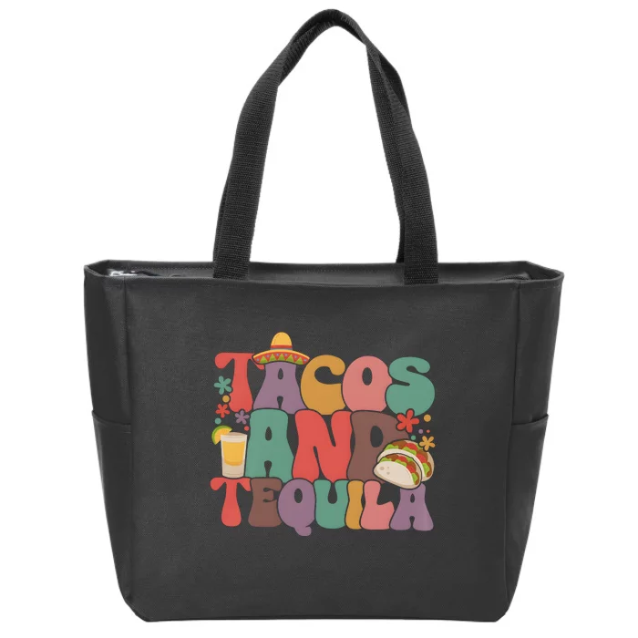 Tacos And Tequila Mexican Fiesta Zip Tote Bag