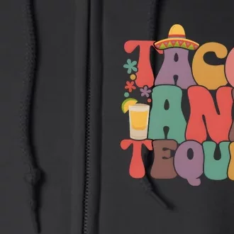 Tacos And Tequila Mexican Fiesta Full Zip Hoodie