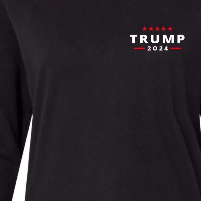 Trump Arrest This Funny Trump 2024 Front On The Back Womens Cotton Relaxed Long Sleeve T-Shirt