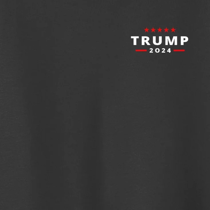 Trump Arrest This Funny Trump 2024 Front On The Back Toddler T-Shirt