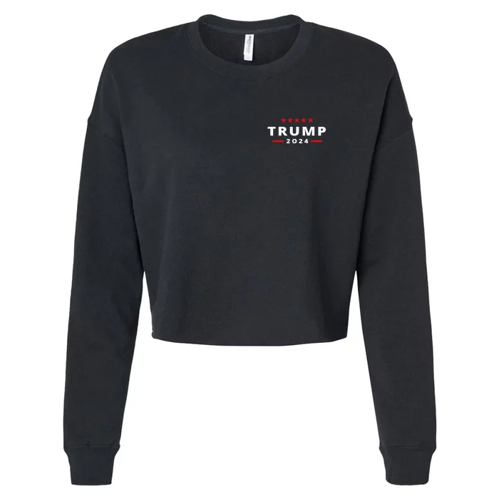 Trump Arrest This Funny Trump 2024 Front On The Back Cropped Pullover Crew