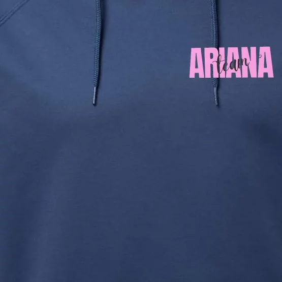 Team Ariana Front & Back Performance Fleece Hoodie