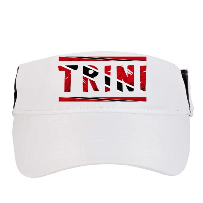 Trinidad And Tobago Trini Tobagonian Flag Pride Roots Adult Drive Performance Visor