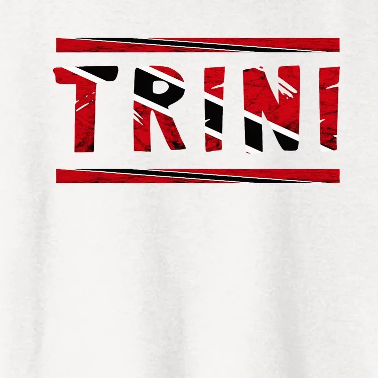 Trinidad And Tobago Trini Tobagonian Flag Pride Roots Women's Crop Top Tee