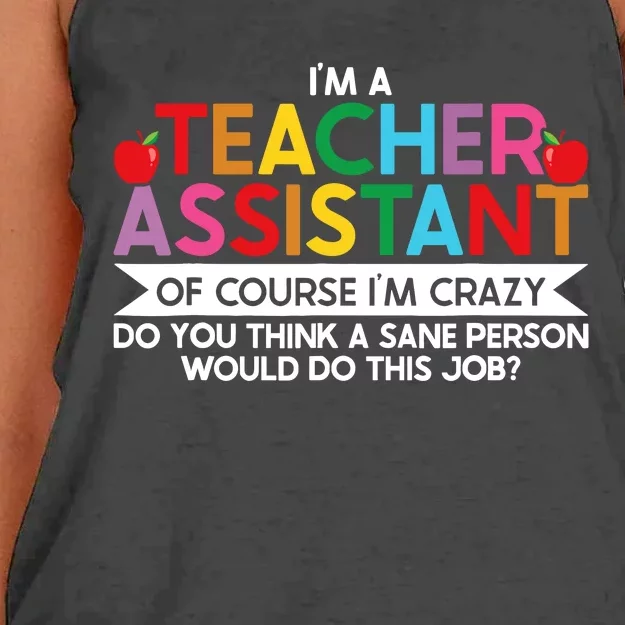 Teacher Assistant TeacherS Aide Paraprofessional Educator Women's Knotted Racerback Tank