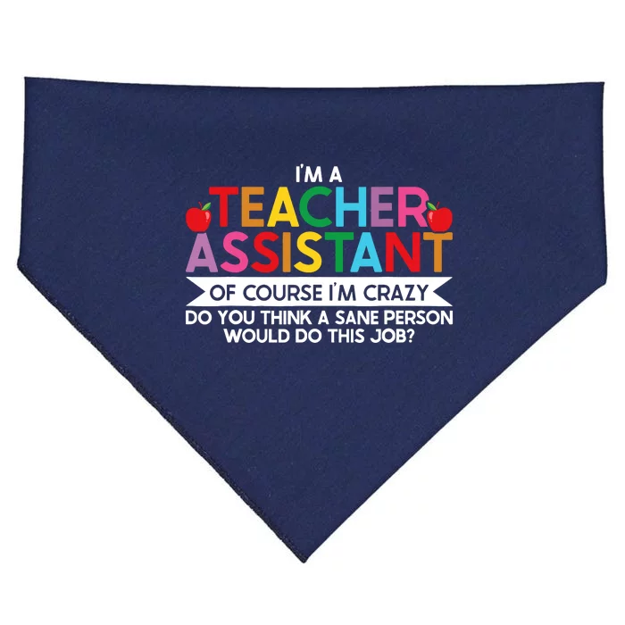 Teacher Assistant TeacherS Aide Paraprofessional Educator USA-Made Doggie Bandana