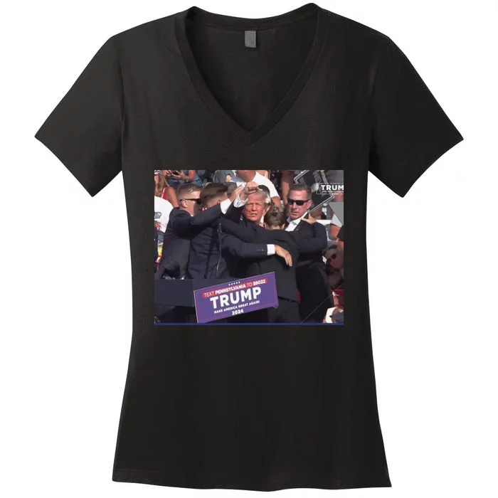 Trump Anime Women's V-Neck T-Shirt