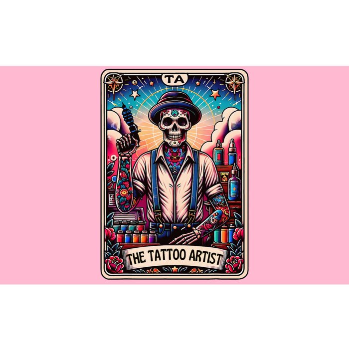 Tattoo Artist Tarot Card Skeleton Drawing Tattooist Tarot Bumper Sticker