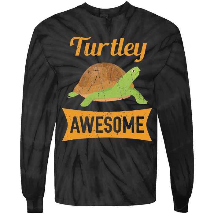 Turtley Awesome Turtle Tie-Dye Long Sleeve Shirt