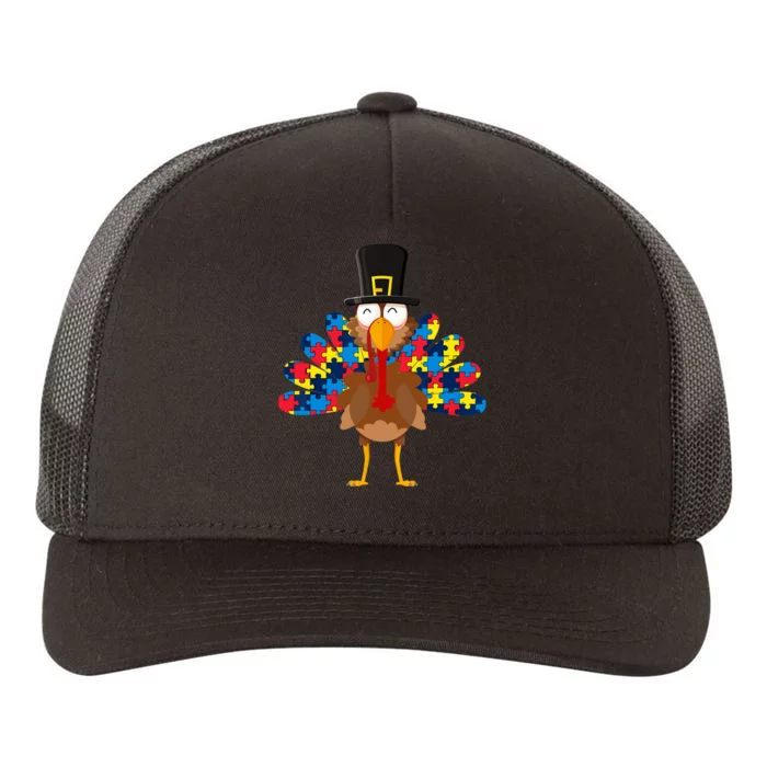 Turkeys Autism Thanksgiving Day Funny Gifts Boys Girls Yupoong Adult 5-Panel Trucker Hat